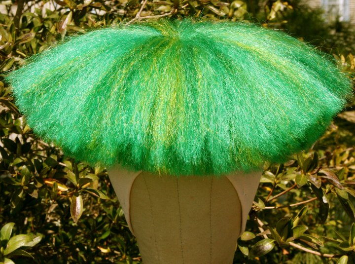green clown yak wig moe